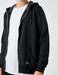 Zip-Up Hoodie in Black - Usolo Outfitters-KOTON